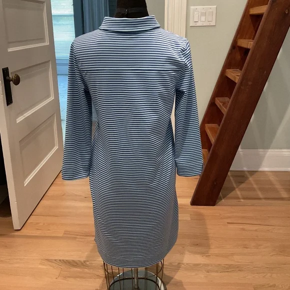 Vineyard Vines Blue Shirt Dress - Picture 2 of 3